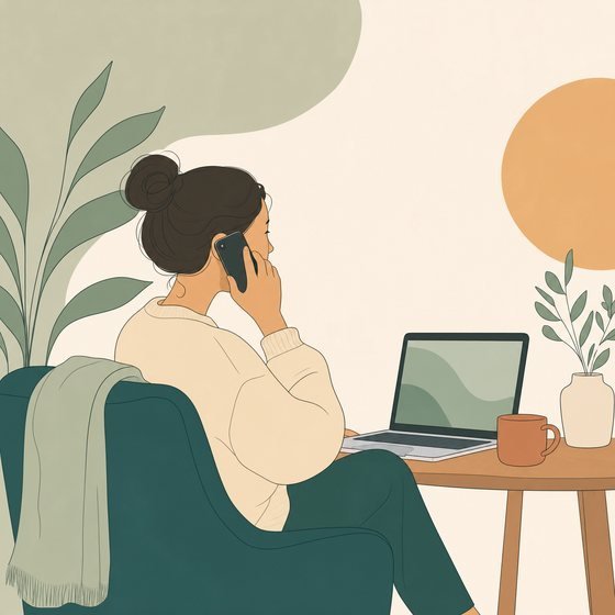 A person beginning a first conversation